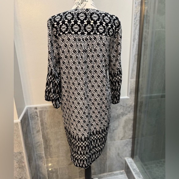 Umgee Black and White Patterned Dress - Picture 2 of 4
